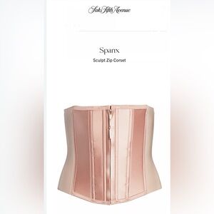 SPANX Blush under sculpture Cameo Blush waist cincher Corset sz L NWT